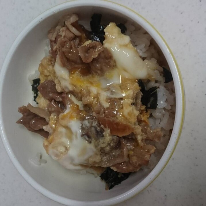 自宅で、お蕎麦屋さんの他人丼！（親子丼にも）